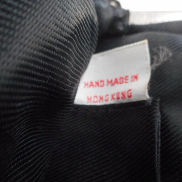 Vintage Hand Made Clutch bag Purse Black beaded - Picture 8 of 8